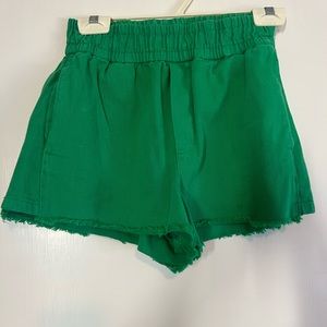 Green shorts